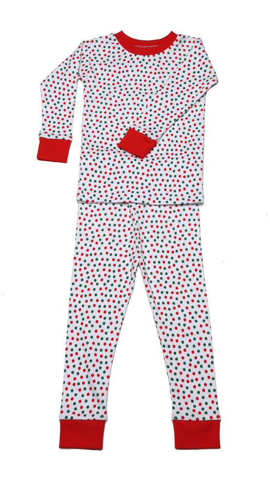 Christmas Dots Organic Pajamas