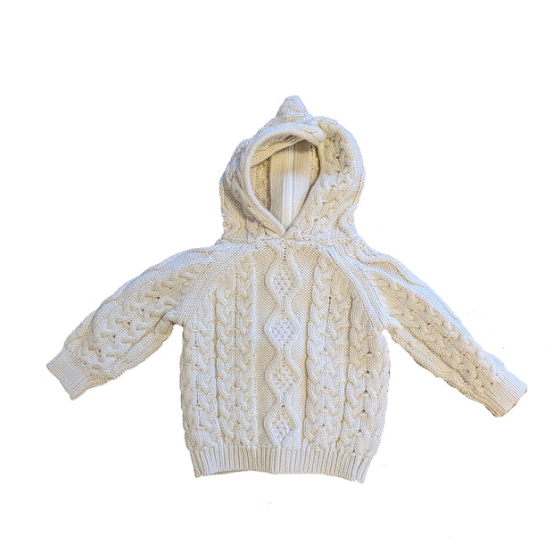 NJ Knits Fisherman Knit Infant Hoodie Sweater