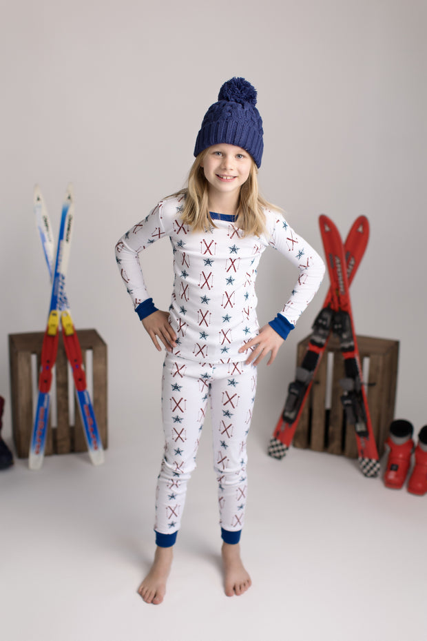 Retro Ski Organic Pajamas
