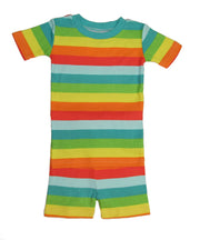Rainbow Stripes PJ Short Set