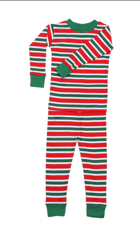 Christmas Stripes Organic Pajamas