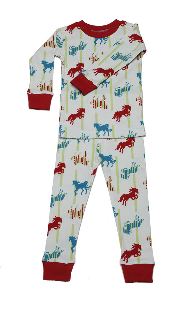 Horses N'Stripes Organic Cotton Pajama