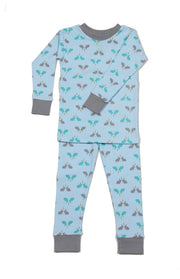 Bunnies N'Carrot Blue Pajamas