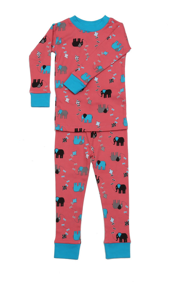 Elephant Kites Organic Cotton Pajamas