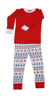 Fair Isle PERSONALIZED Organic Pajamas
