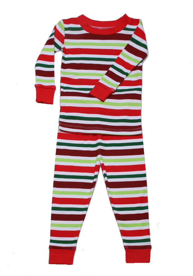 Holly Jolly Stripes Organic Pajamas